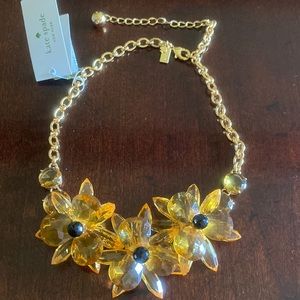 Kate Spade Blooming Brilliant flower necklace